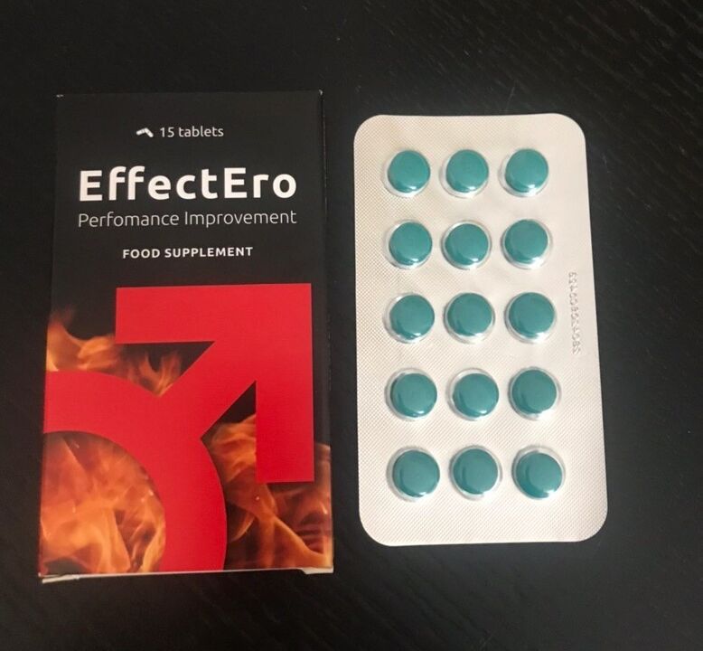 Libido EffectEro'i iyileştirmek için tabletlerin fotoğrafı, kullanım deneyimi